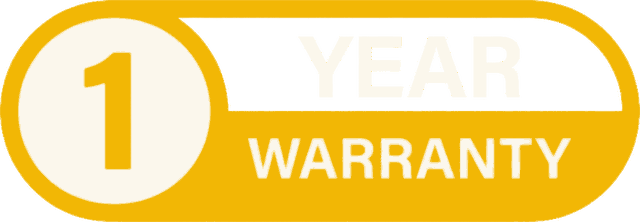 1 year warranty on installations